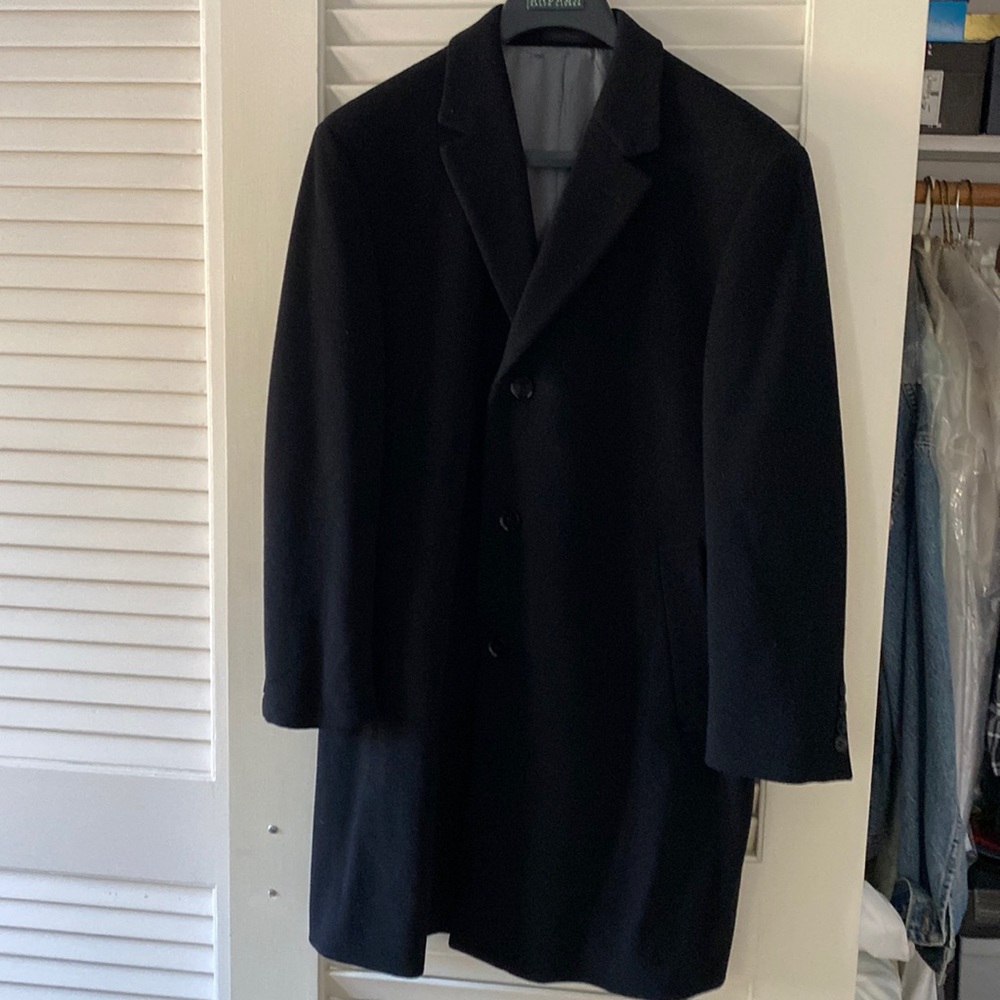 Calvin Klein men’s wool and cashmere dress coat